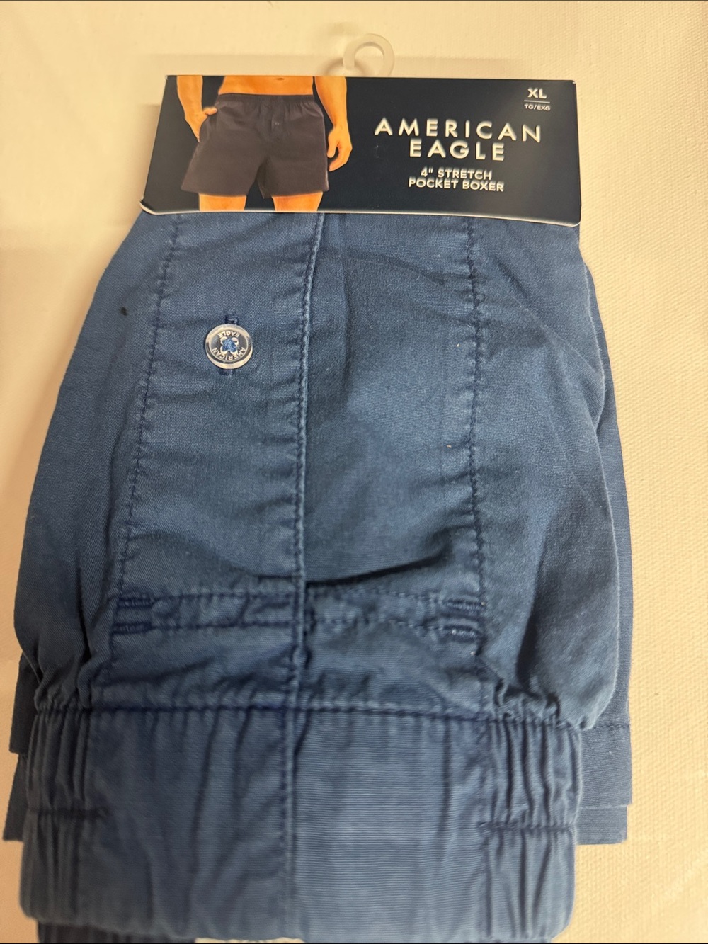 American Eagle Pocket Boxers Mens XL Blue